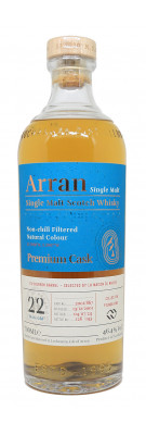 ARRAN - 22 ans - Millésime 2001 - Bourbon Barrel - Foundations - 46,40%