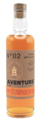 Bordeaux Distilling - Aventure n°2 - Rye Whisky Français - 3 ans - Fût de chêne américain - Bio - 47%