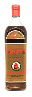 DUQUESNE - Grand Rhum Doré des Plantations du Val D'or de la Martinique - 1940 - 78cl - 47%