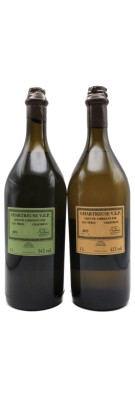 Coffret 2 bouteilles - Chartreuse VEP Jaune + VEP Verte - 1 Litre - Millésime 2014
