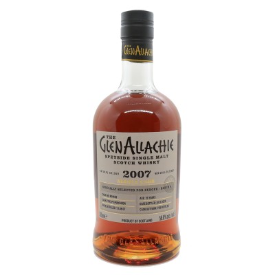 GLENALLACHIE - 15 ans - Single Cask for Europe Pedro Ximenez Puncheon - Millésime 2007 - Batch 6 - Bottled 2023 - 58.8%