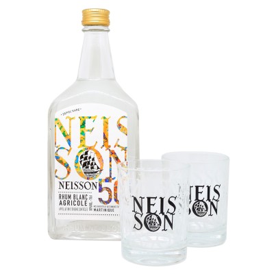 NEISSON - Coffret Ti-punch Blanc avec 2 verres - 50%
