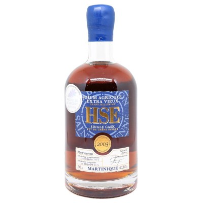 RHUM HSE - Ron fuera de edad - Barril individual - Añada 2003 - 47,8%