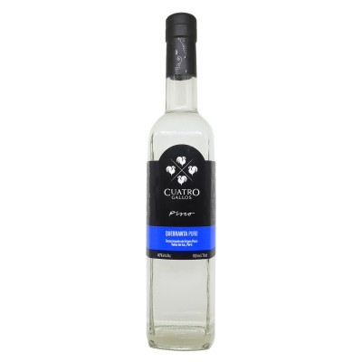 Cuatro Gallos - Pisco du Perou - Puro Quebranta - 40%