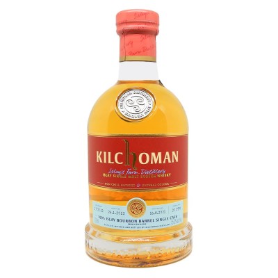 KILCHOMAN - 9 ans - 2012 - 100% Islay Bourbon Single Cask - Bottled 2021 - 55,3%