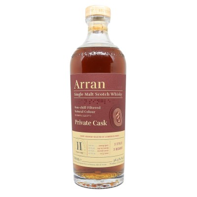 ARRAN - 11 ans - Millésime 2009 - Sherry Hogshead Single Cask - 56,30%