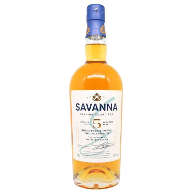 SAVANNA - 5 ans - Rhum Traditionnel - Edition 2021 - 43%