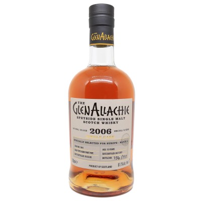 GLENALLACHIE - 15 ans - Single Cask Ruby Port n°1841 - Millésime 2006 - Batch 4 - Bottled 2021 - 61.1%