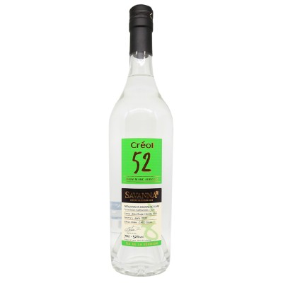 SAVANNA - Rhum blanc - Creol 52 - Cannes Bois Rouges - Batch n°5 - Bottled 2021 - 52 %