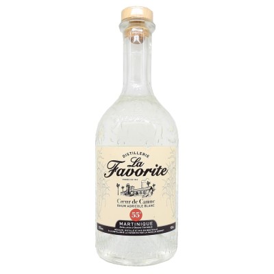 LA FAVORITE - Rhum Blanc - Coeur de canne - Version 1 Litre - Edition 2021 - 55%
