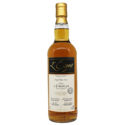 RHUM de JAMAIQUE - L'ESPRIT - WORTHY PARK - Millésime 2007 - 55,3%  2007