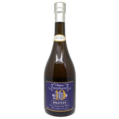 Pastis - Château des Creissauds - Cuvée Anniversaire 10 ans - Multi-Millésime 2013-2023 - Sans Coffret Bois - 45%