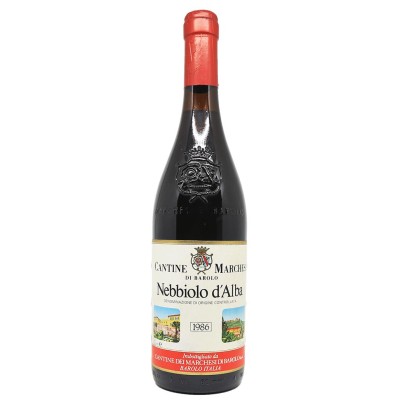MARCHESI DI BAROLO - Nebbiolo d'Alba  1986 Bon avis achat au meilleur prix caviste bordeaux