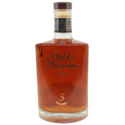 GOLD OF MAURITIUS - Rhum très vieux - Solera 5 Ans - 40%