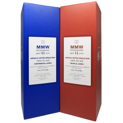 SVM - Scheer Velier Main Rum - MMW 11 Years Wedderburn - Box two bottles - 66.50%