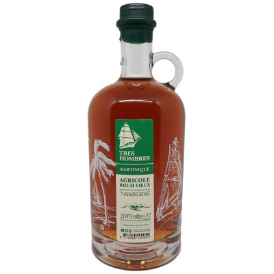 TRES HOMBRES - Rhum vieux de Martinique - LA FAVORITE - 43% 