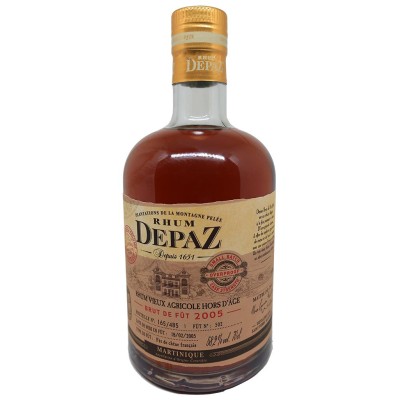 RHUM DEPAZ - Rhum hors d'âge - Brut de fût 2005 - 58,2%