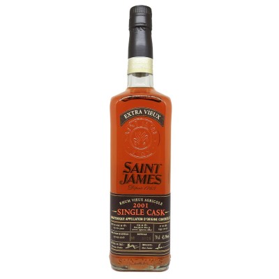SAINT JAMES - Single Cask 2001 - Coffret bois - 43,1%
