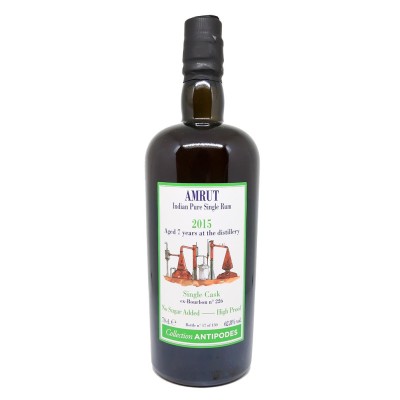 AMRUT - Millésime 2015 -  7 ans - Jaggery Rum - Single Cask n°226 LMDW - 62.8%