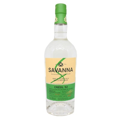 SAVANNA - Rhum blanc - Creol 52 - Cannes Bois Rouges - Batch C.11.19 - Bottled 2022 - 52 %