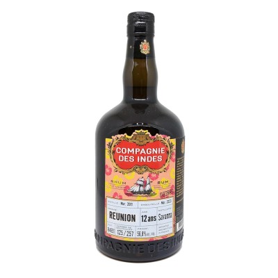 Compagnie des Indes - Savanna - 12 ans - Mis en fût Mars 2011- Single Cask R4651 - Traditionnel - 56.8%