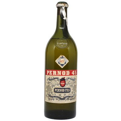 PERNOD 45 - Liqueur d'Anis - Couvet Pontarlier  1950