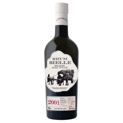 BIELLE - Rhum hors d'âge - Millésime 2001 - Cask 98 - 55,40 %  achat pas cher rare avis excellent meilleur bon prix 