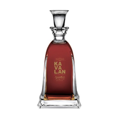 KAVALAN - Single Malt Whisky - Coffret bois carafe crystal + verre - Amontillado Cask - Sherry Cask Of - 57,8 %  ACHAT PAS CHER PROMOTION MEILLEUR PRIX AVIS BON