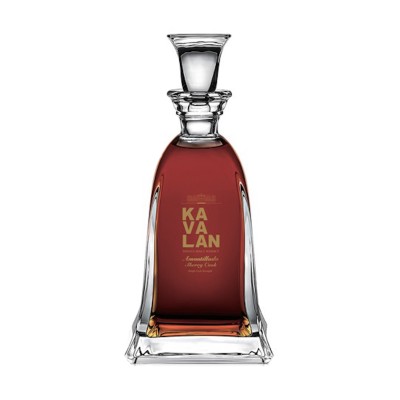 KAVALAN - Single Malt Whisky - Coffret bois carafe crystal + verre - Amontillado Cask - Sherry Cask Of - 57,8 %  ACHAT PAS CHER PROMOTION MEILLEUR PRIX AVIS BON