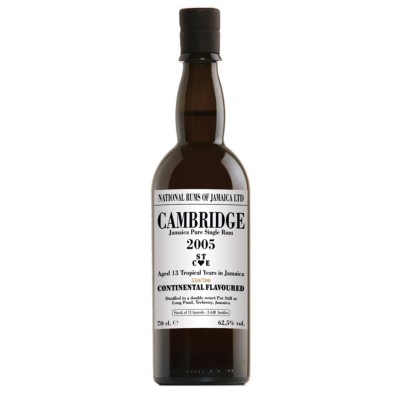 RHUM de JAMAIQUE - JAMAICAN STILLS - CAMBRIDGE - 13 ans - 2005 - STCE - 62.5%  2005 achat pas cher meilleur prix avis bon rhumerie bordeaux top bon