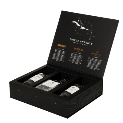 Velier - Coffret Triple Entente - Collection de 3 rhums blancs - Hampden 62%, Neisson 52,5%, Foursquare 62%