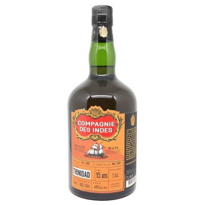 Compagnie des Indes - Rhum hors d'âge - Trinidad - 15 ans - TDL - 44%