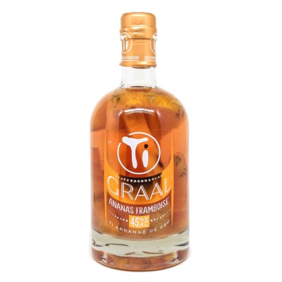 Les Rums de Ced - Ti 'arrangés - Grial - Piña Frambuesa - 45,4%
