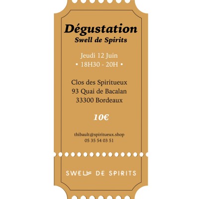 Dégustation - Swell de Spirits - Jeudi 12 Juin 2025