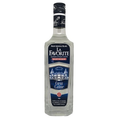 LA FAVORITE - Rhum Blanc - Coeur de canne - 50 %