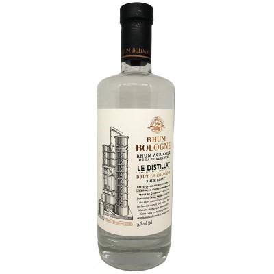 BOLOGNE - Rhum blanc - Brut de colonne - Le Distillat - 75,5 %