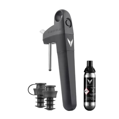 Coravin - Modèle Pivot Noir (Coffret 1 Capsule + 2 Bouchons)