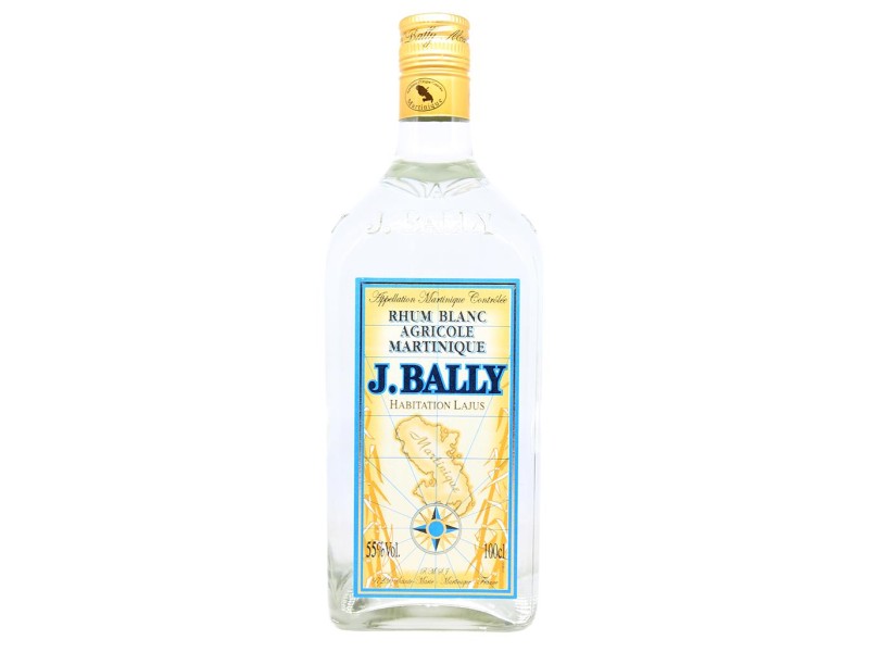 RHUM BALLY - Rhum Blanc - Bouteille de 1 Litre - 55%