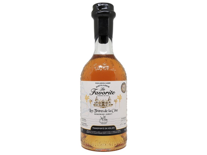 Rhum Agricole (Pur Jus de Canne)-Les Frères de la Côte - La Favorite -  Cuvée Navigation 2022 n°1 + Mignonnette Blanc Originel - Millésime 2021 -  54.7% - Clos des Millésimes : Achat vins, Caviste en ligne, vieux millésimes