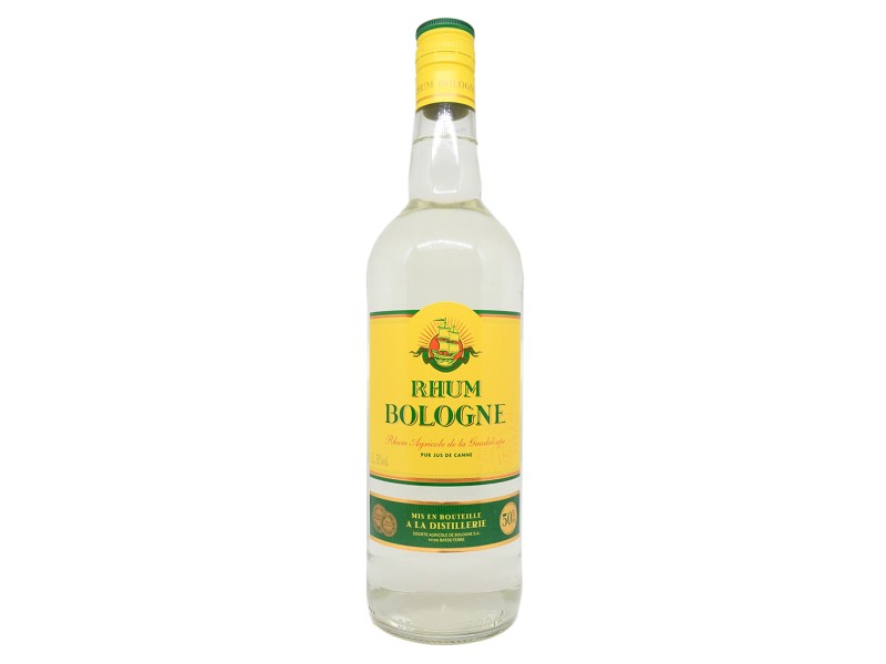 BOLOGNE - Le 50, rhum blanc agricole 50° 1L - Guadeloupe