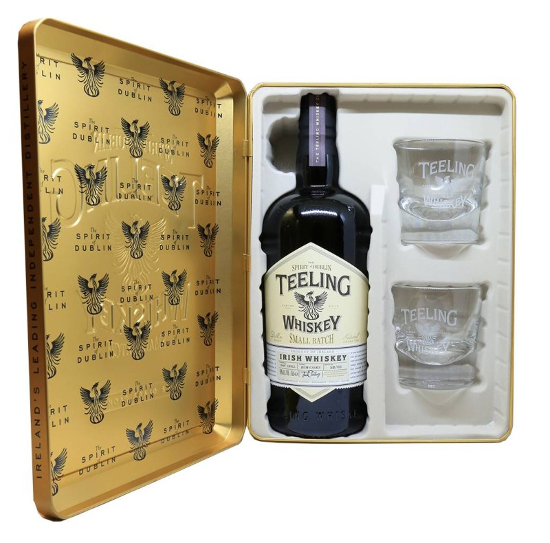 Coffret Teeling Whiskey 70cl 46° + 2 verres - Irlande - Le