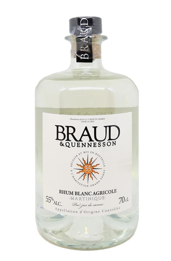 Rhum blanc Braud & Quennesson 55%