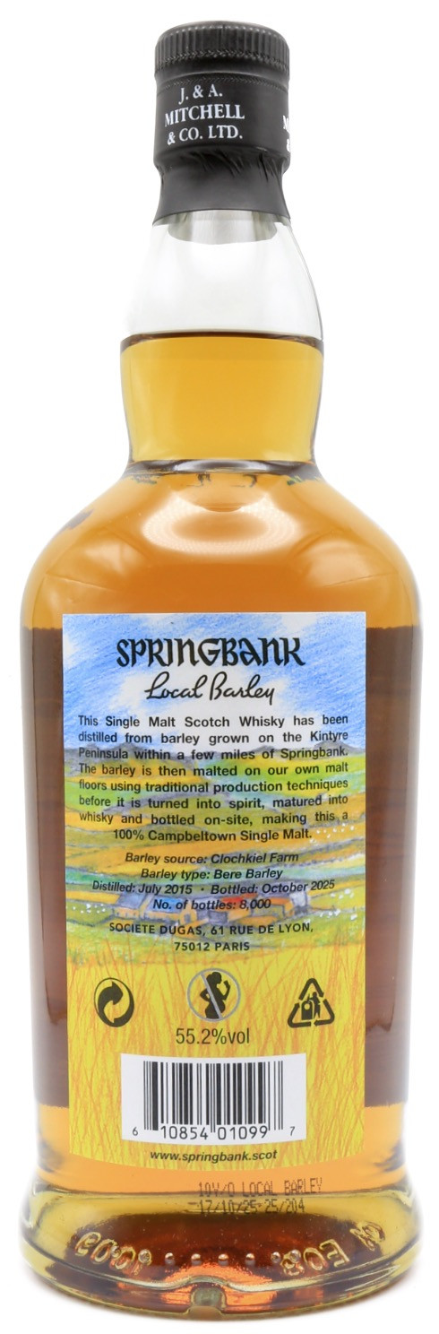 Islay-SPRINGBANK - 10 ans - Local Barley - Vintage 2015 - Bottled