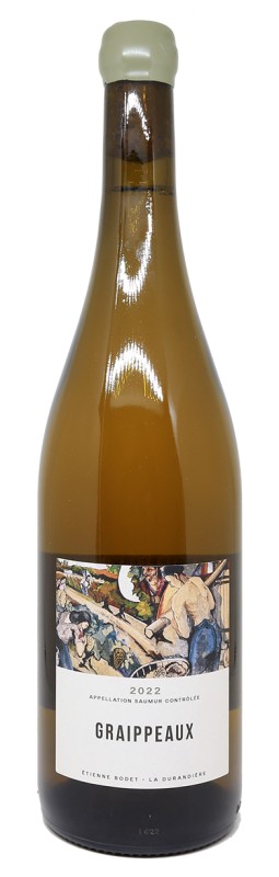 Bouteille de Graippeaux 2022, Chenin Blanc du Clos Durandière, domaine Étienne Bodet, Saumur, Loire, calcaire jurassique, élevage en fûts, vin blanc sec