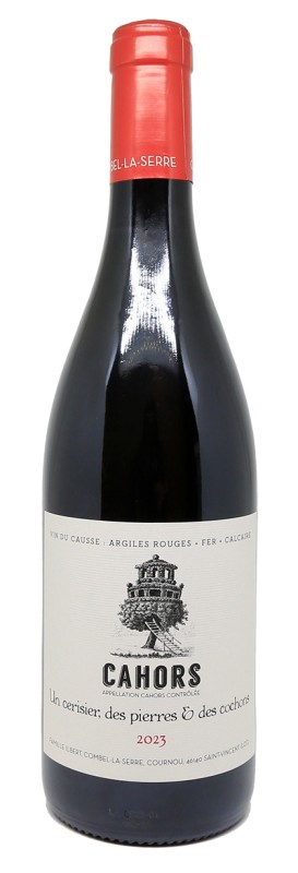 bouteille de vin rouge, Château Combel la Serre, Malbec, vin de Cahors, Sud-Ouest, agriculture biologique
