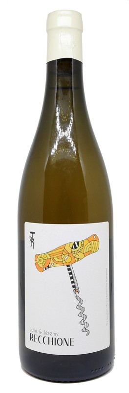 Bouteille Jérémy Recchione, Timorasso Blanc 2023, vin blanc italien, Derthona, vin nature, vin artisanal, cépage rare, micro-cuvée, vin de négoce
