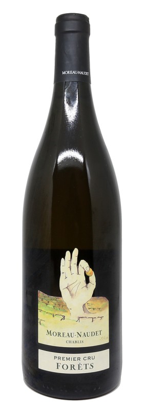 Bouteille de vin, Chablis 1er Cru Forêts 2023, Domaine Moreau-Naudet, vin blanc, Bourgogne, Chardonnay