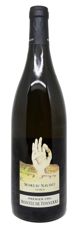 Bouteille de vin, Chablis 1er Cru Montée de Tonnerre 2023, Domaine Moreau-Naudet, vin blanc, Bourgogne, Chardonnay