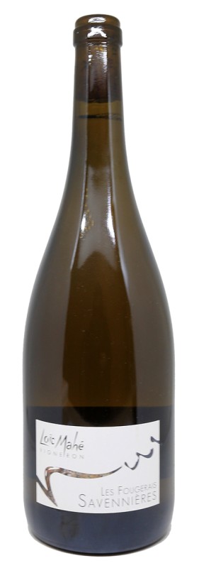 Bouteille de vin blanc Domaine Loïc Mahé Les Fougeraies 2019, Savennières, Chenin Blanc, bio, élevé en fût et amphore