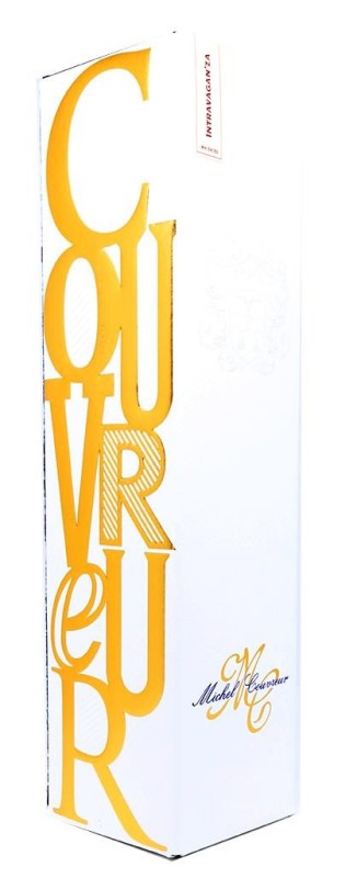 boite Michel Couvreur Intravaganza, étiquette L3449, whisky 50%, whisky non tourbé, cave Bouze-lès-Beaune, whisky élevé en fût de Sherry, Moscatel, Oloroso, whisky français, embouteilleur indépendant